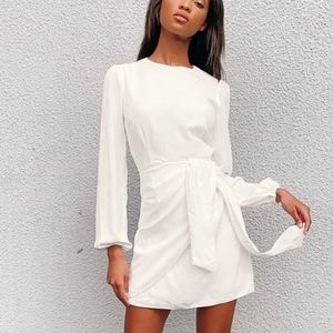 Lulus White Skater Dress Size XL